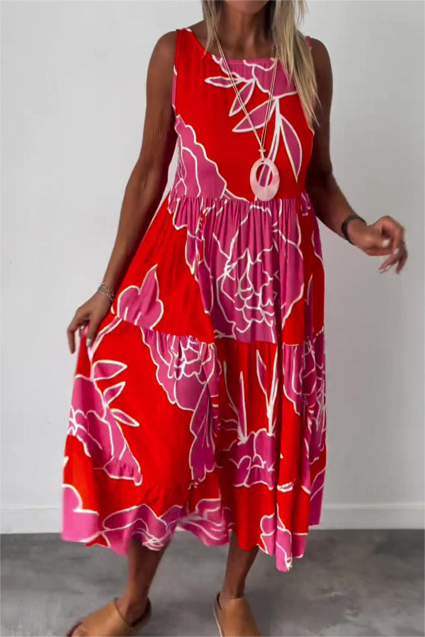 Vestido Casual Estampado Floratta