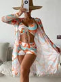 Biquíni Cintura Alta Estampado Sereia Tropical