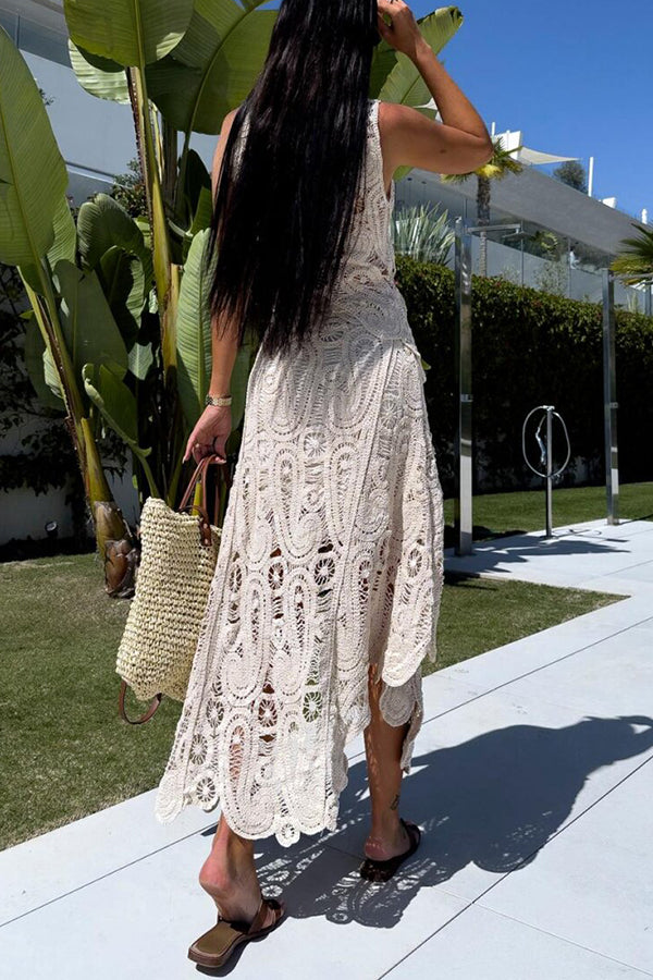 Conjunto Top Laura – Crochê de Renda com Barra Irregular e Modelagem Solta