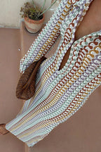 Vestido de Manga Longa Ondas