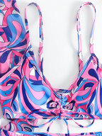 Biquíni Cintura Alta Estampado Sereia Tropical