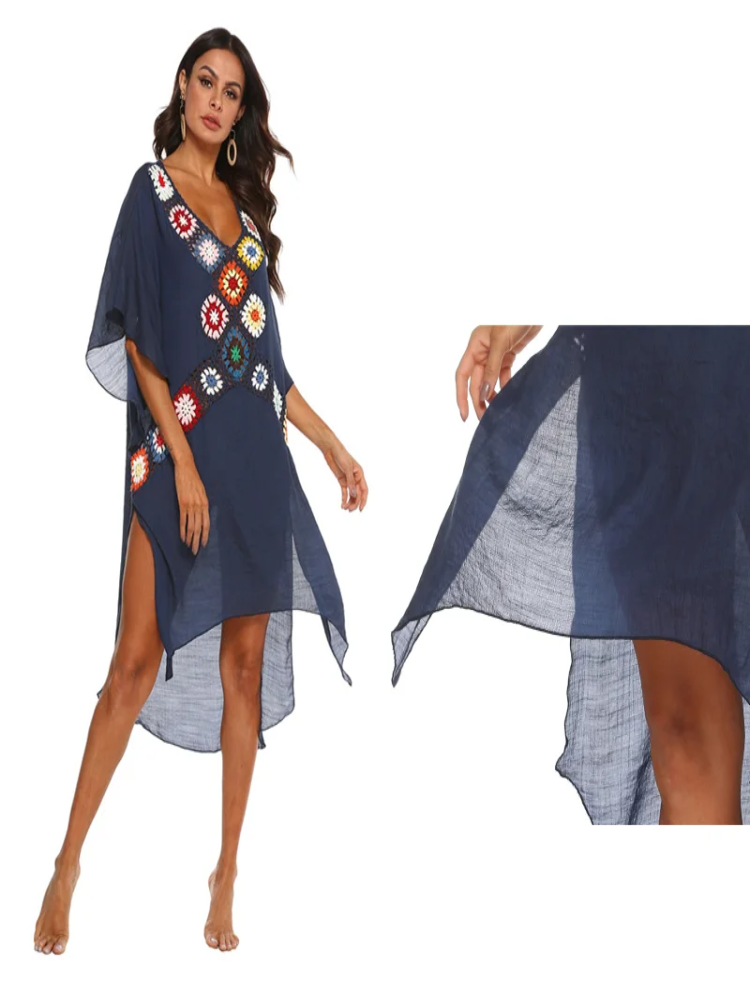 Saída de Praia Feminina Midi Floral