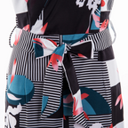 Macacão de Perna Larga Estampado Sapphire