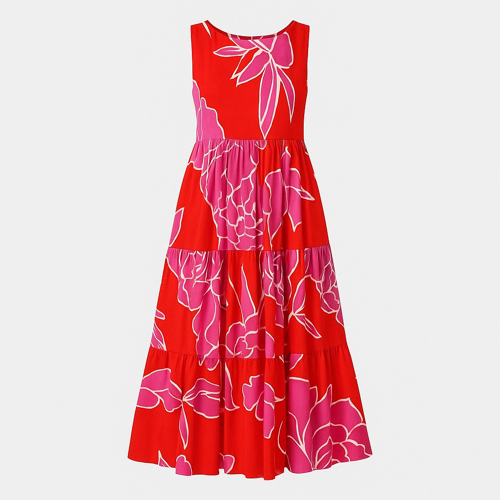 Vestido Casual Estampado Floratta