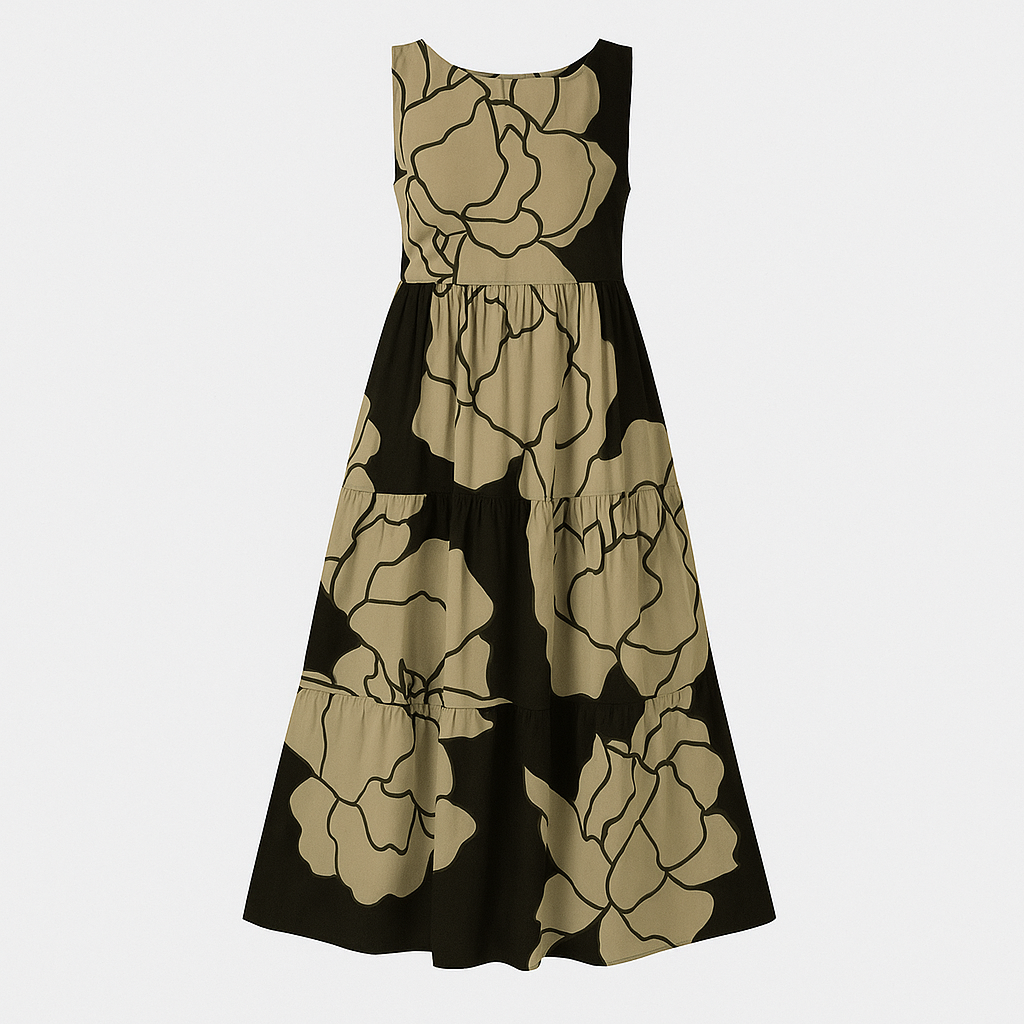 Vestido Casual Estampado Floratta