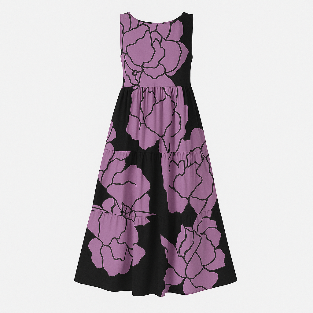 Vestido Casual Estampado Floratta