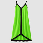 Vestido Longo Solto de Cetim