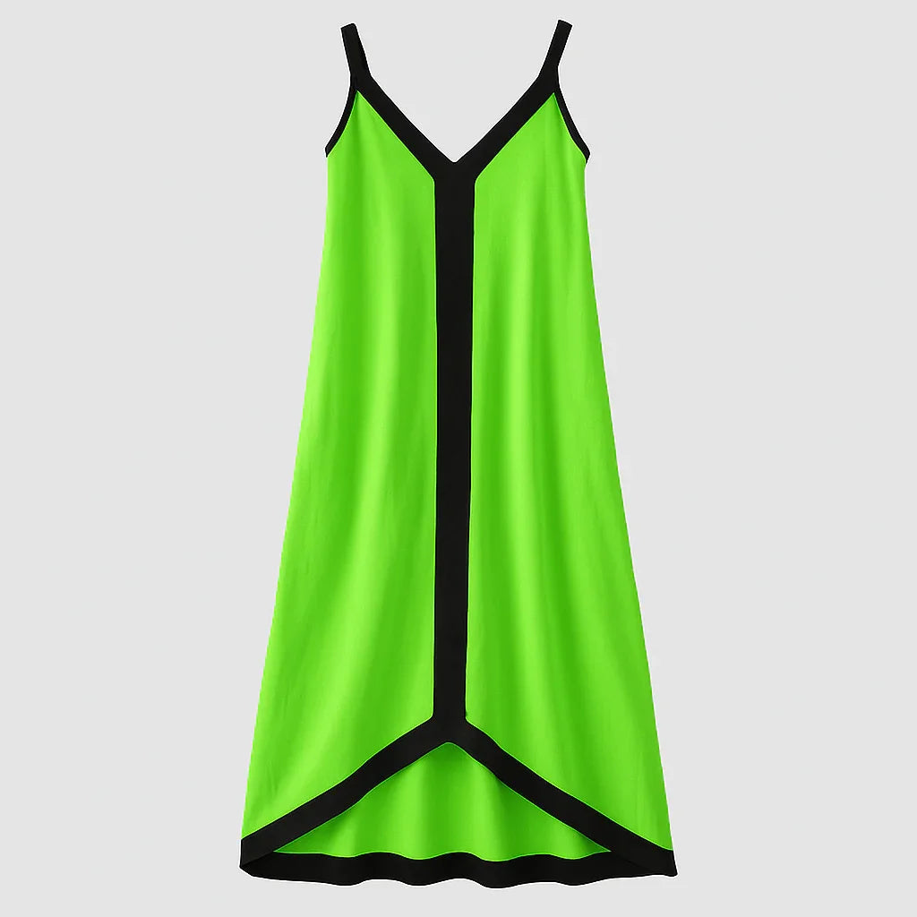 Vestido Longo Solto de Cetim