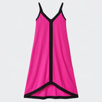 Vestido Longo Solto de Cetim