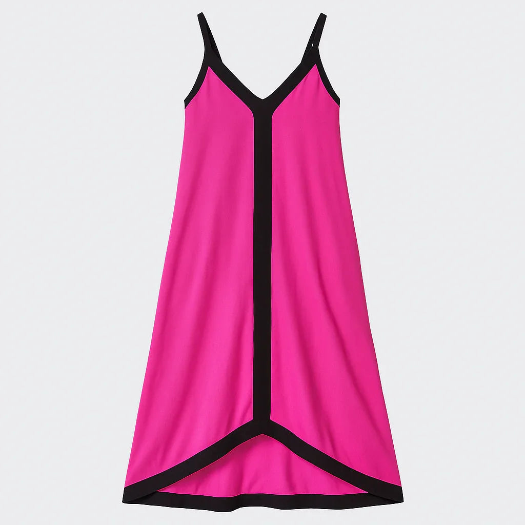 Vestido Longo Solto de Cetim