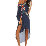 Saída de Praia Feminina Midi Floral