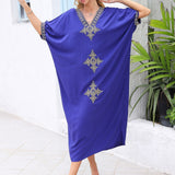 Kaftans Bordado  Verão 2025 Azul - Original Priya™