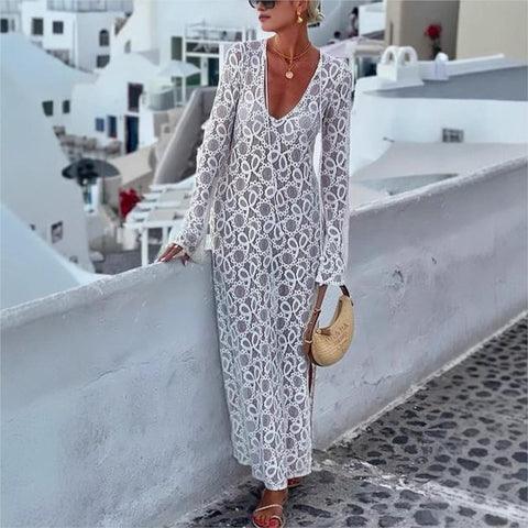 Vestido longo Santorini Sunset