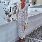 Vestido longo Santorini Sunset