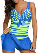 Maiô de Duas Peças Listrado Beach Wear