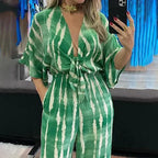 Macacão com Mangas Cintura Alta Delight