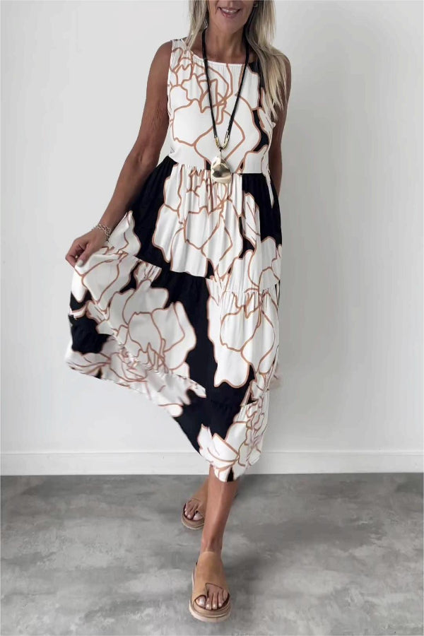 Vestido Casual Estampado Floratta