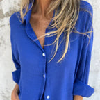 Conjunto Casual Esportivo Feminino – Camisa de Manga Longa + Shorts