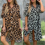 Vestido Camisa Safira Leopard Priya