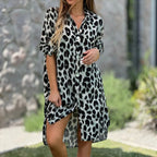 Vestido Camisa Safira Leopard Priya