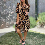 Vestido Camisa Safira Leopard Priya